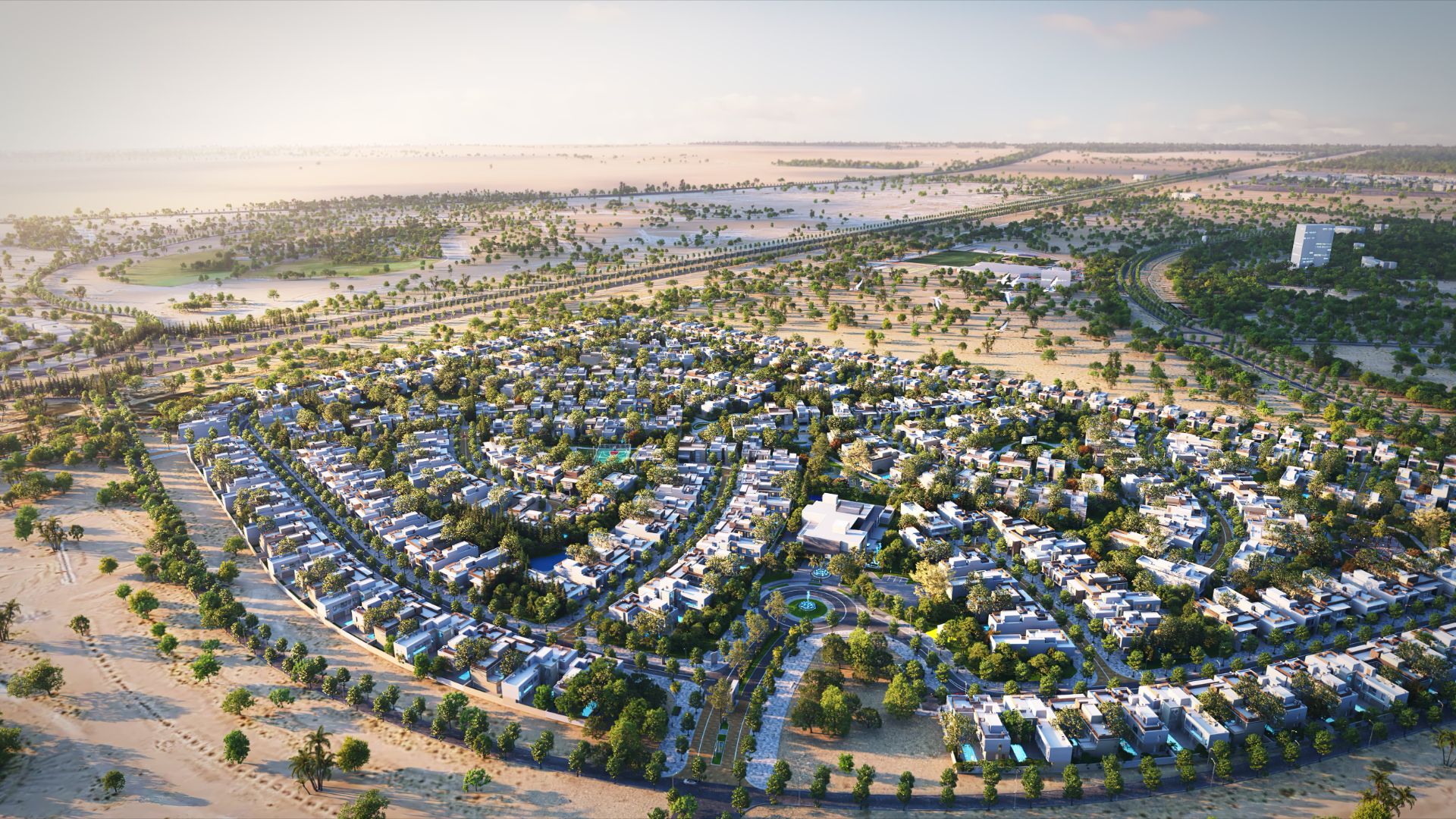 Aerial view of Sobha Reserve