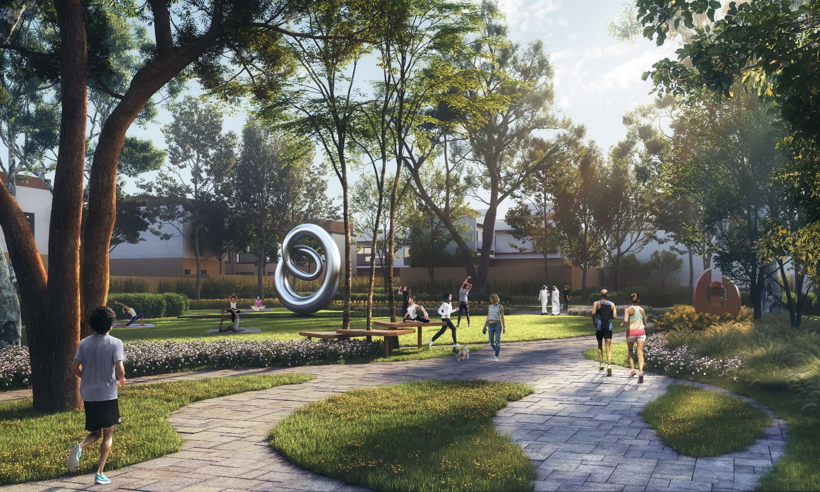 Yoga garden & jogging track