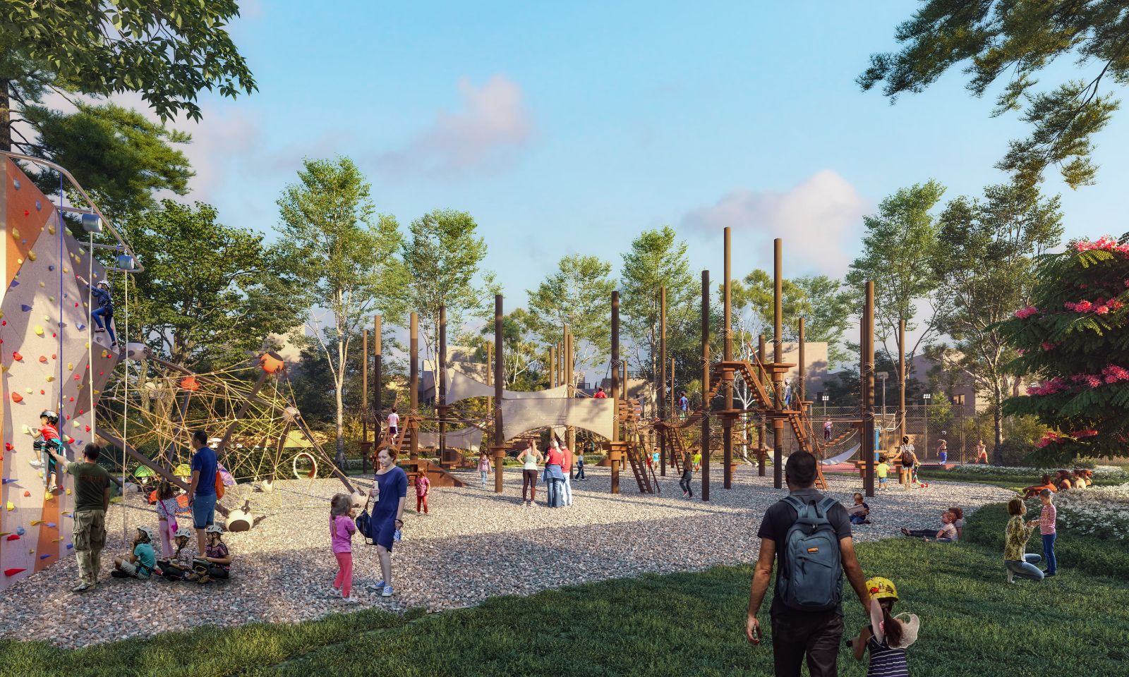 Climbing wall & rope course